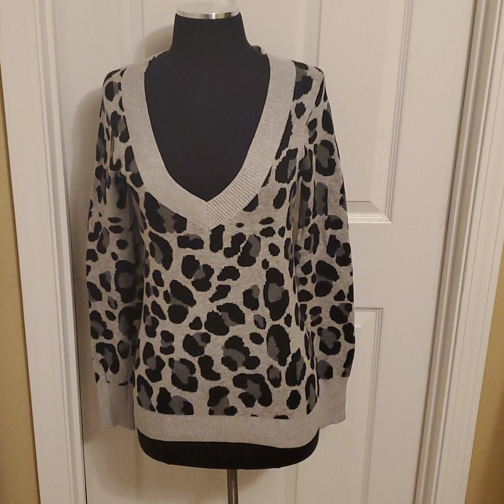 Express leopard print sweater